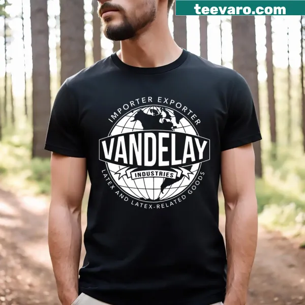 Playful Vandelay Industries T-shirt featuring fun typography