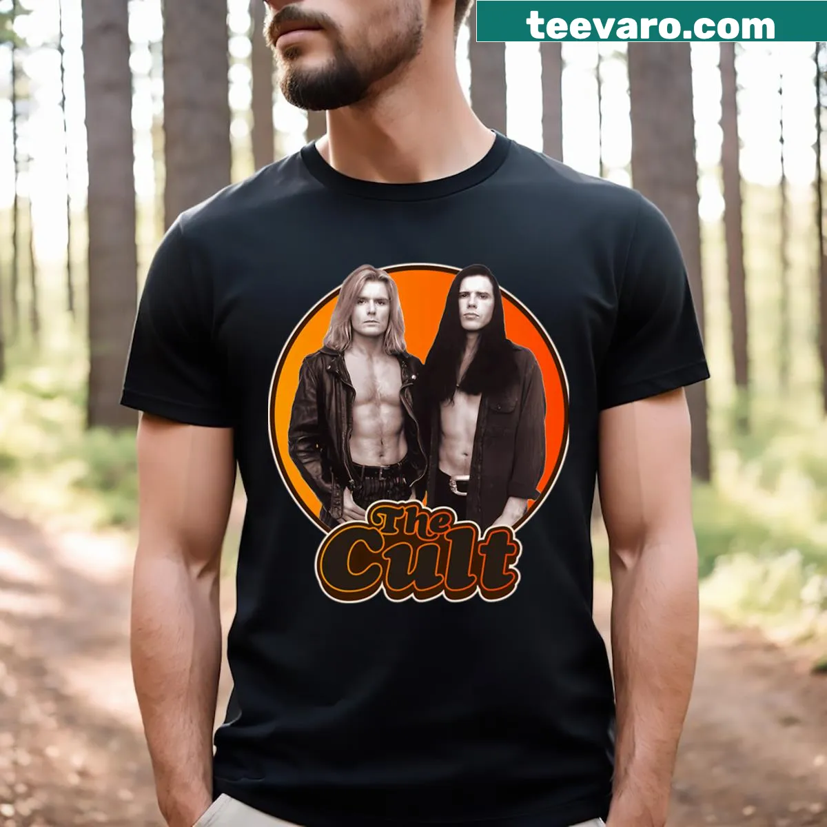 Vintage Rock and Soul t-shirt featuring classic music design — on a men's t-shirt