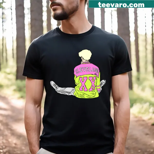 T-shirt featuring the phrase 'Xx Cleveland' in bold letters