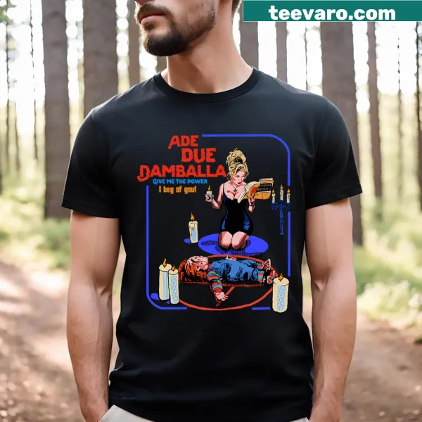 Horror-themed t-shirt featuring Bride of Chucky design