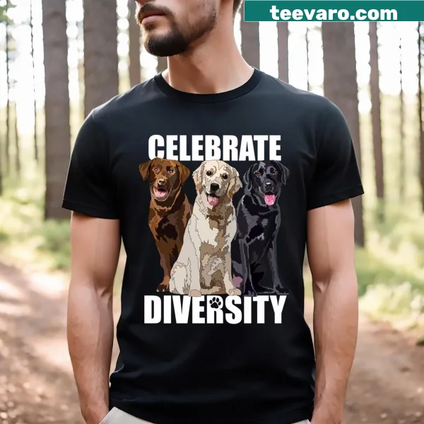 Wholesome Labrador dog lover T-shirt celebrating diversity