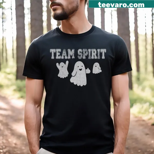 Cute ghosts with 'Boo' text in Halloween design.