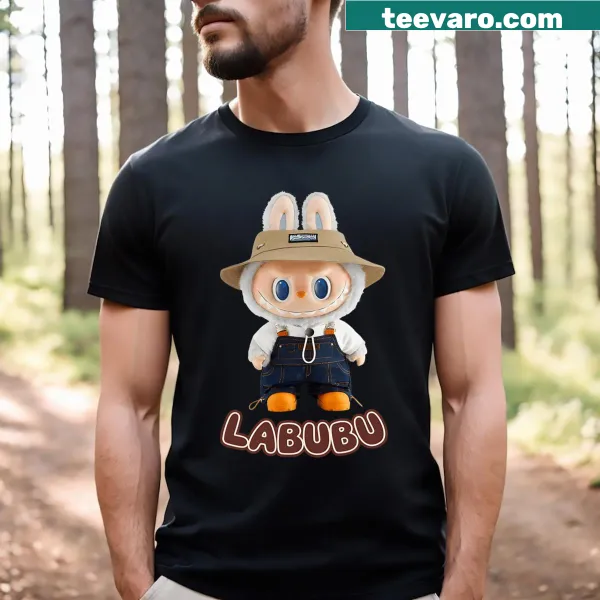 Cute Labubu character illustration on a fun T-shirt