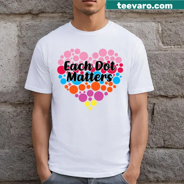Illustration promoting Each Dot Matters with a heart design for kids