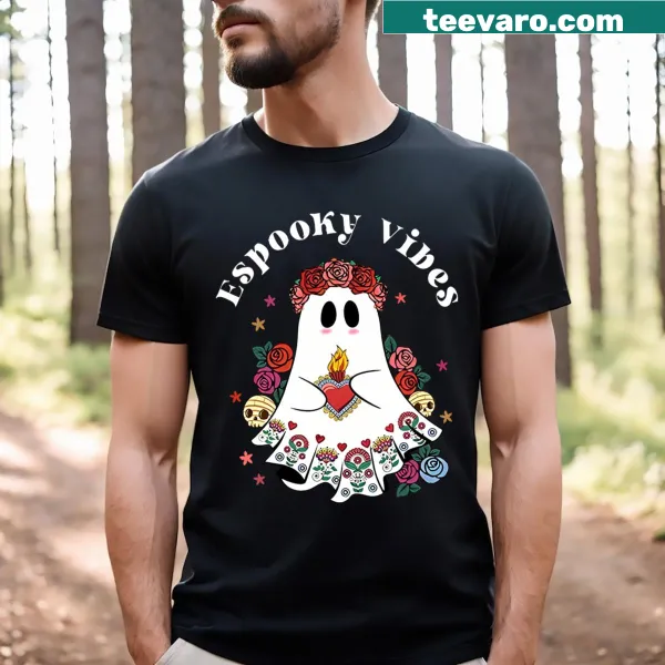 Playful Halloween Maestra t-shirt celebrating teachers and spooky vibes