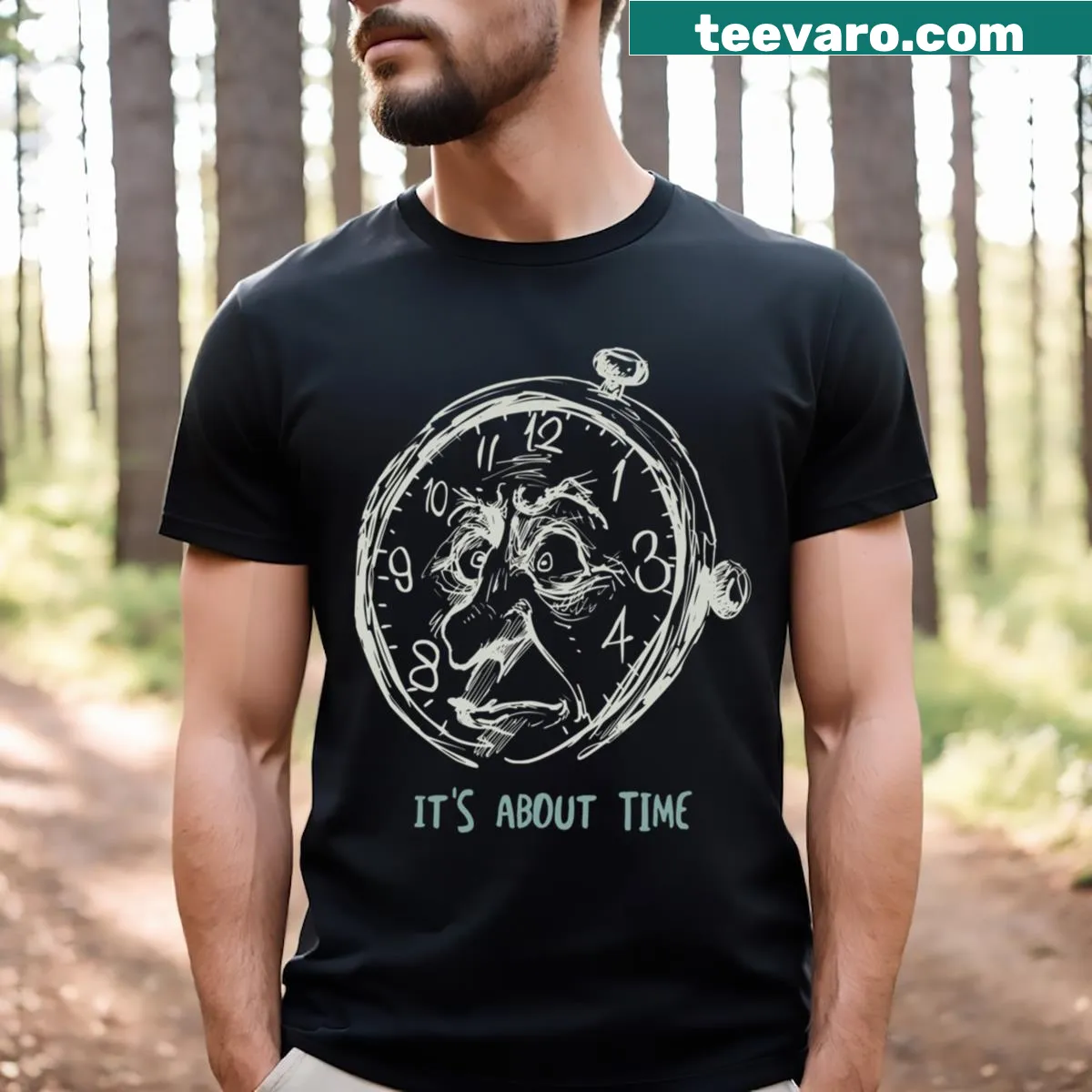 Funny horology saying T-shirt for watch collectors — on a men's t-shirt