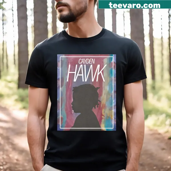 Hawk Cayden silhouette birthday t-shirt for kids