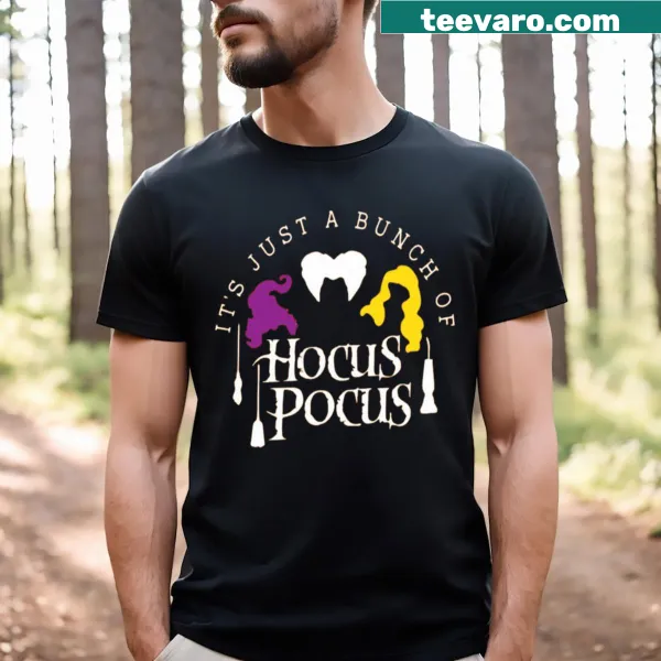 Hocus Pocus themed T-shirt featuring the Sanderson Sisters and playful text