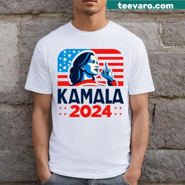 Kamala Harris For President 2024 T-shirt with bold typography