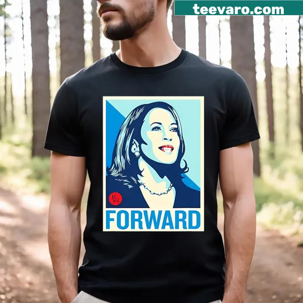 Kamala Harris Forward T-shirt with bold lettering
