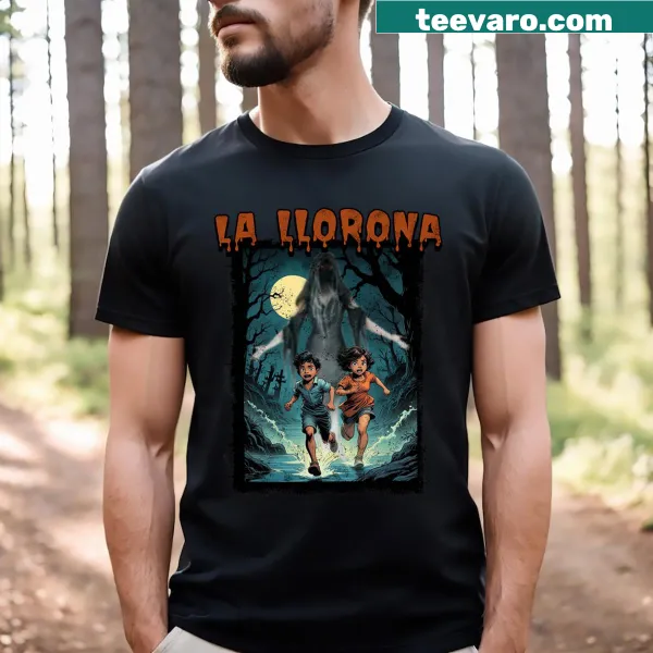 Cultural t-shirt featuring La Llorona for Halloween and Dia De Muertos