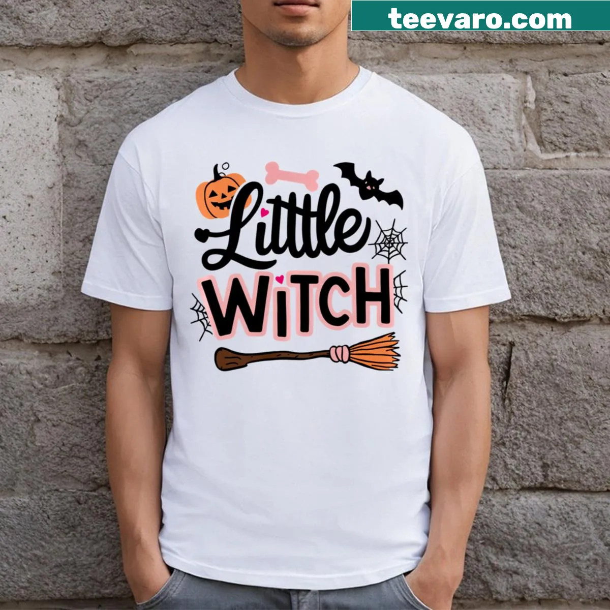 Humorous Halloween graphic T-shirt with fun imagery. — on a men's t-shirt