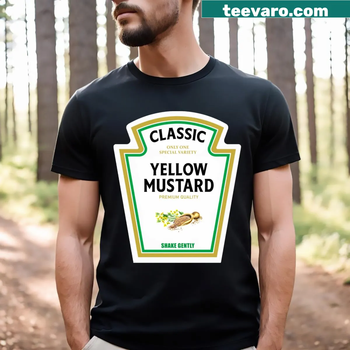Funny mustard and mayo Halloween costume T-shirt. — on a men's t-shirt