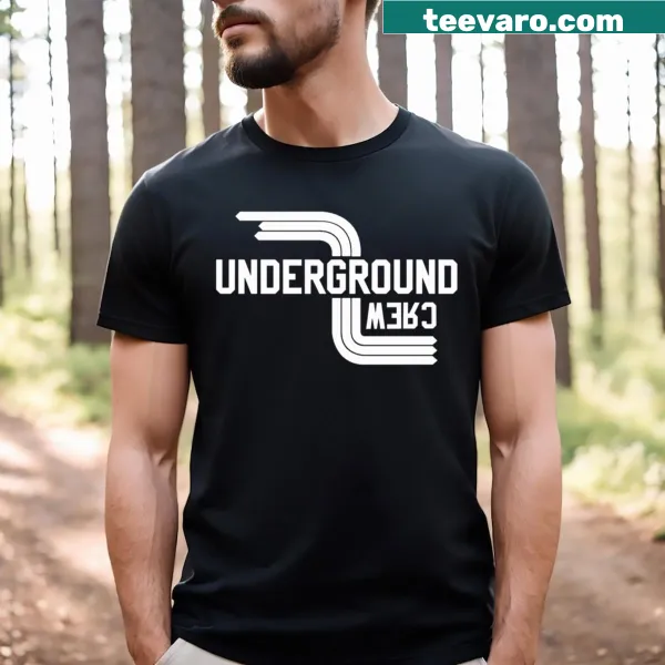 Retro design of Original Underground Crew on a casual T-shirt