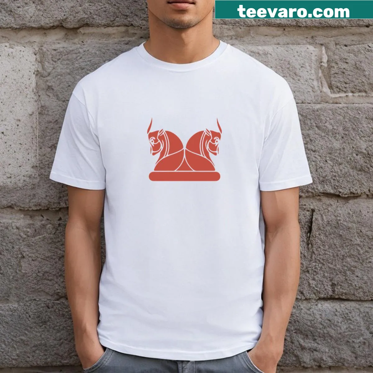 Vintage distressed T-shirt featuring the Parthian Icon graphic — on a men's t-shirt