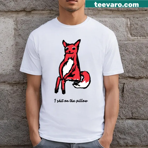 Illustrated poised fox graphic humorously depicting natural behavior