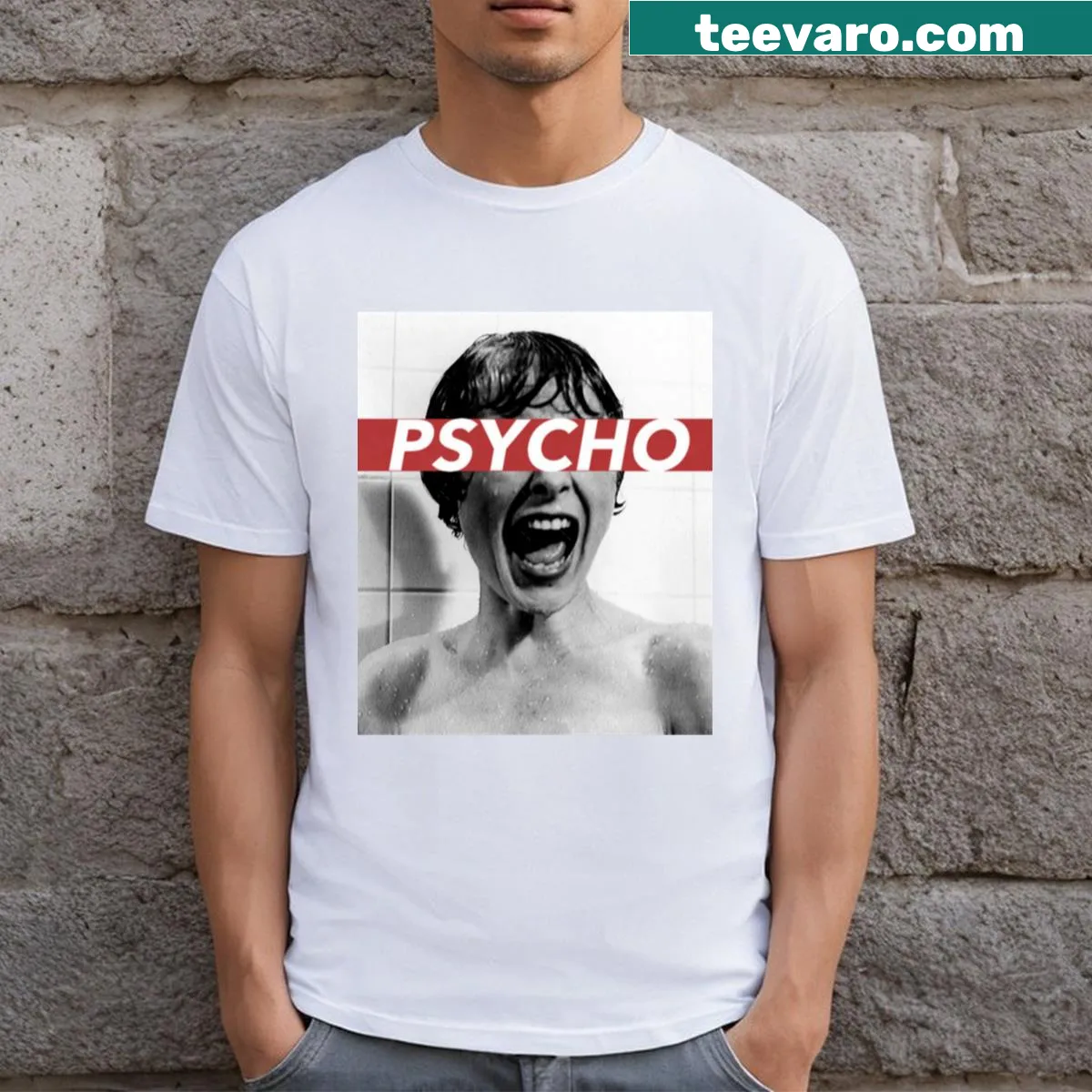 T-shirt featuring the Puerto Rican flag and illustrations of towns — on a men's t-shirt