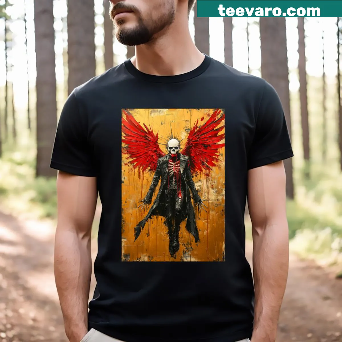 T-shirt with 'Redeemer of Souls' typography design. — on a men's t-shirt