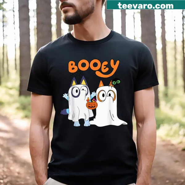 Funny ghost saying 'Boo!' for Halloween