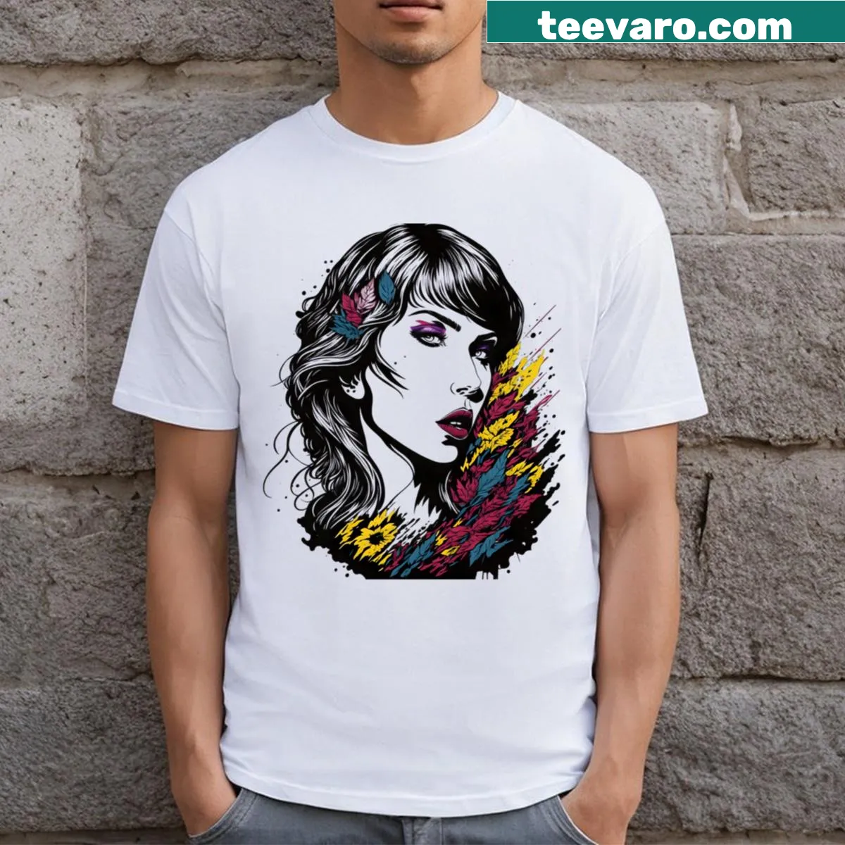 Inspirational T-shirt emphasizing creativity inspired by Taylor Swift — on a men's t-shirt
