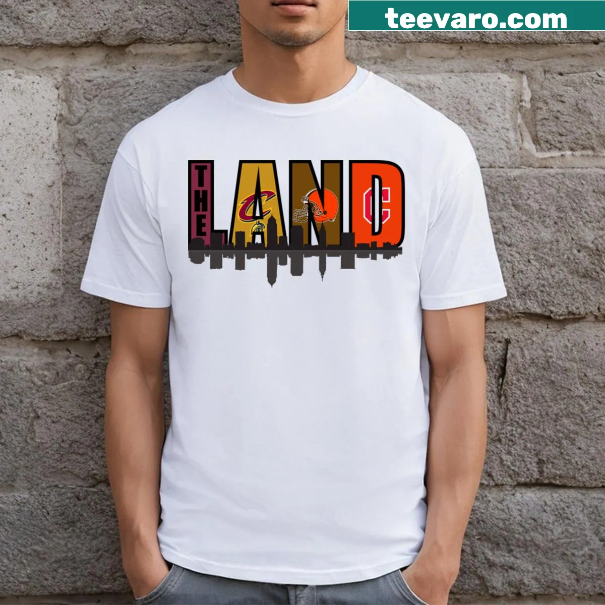 Playful fan gear t-shirt celebrating land sports with engaging text. — on a men's t-shirt