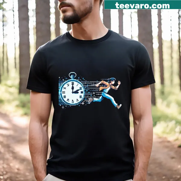 T-shirt with 'Time Trial' text in minimalist style