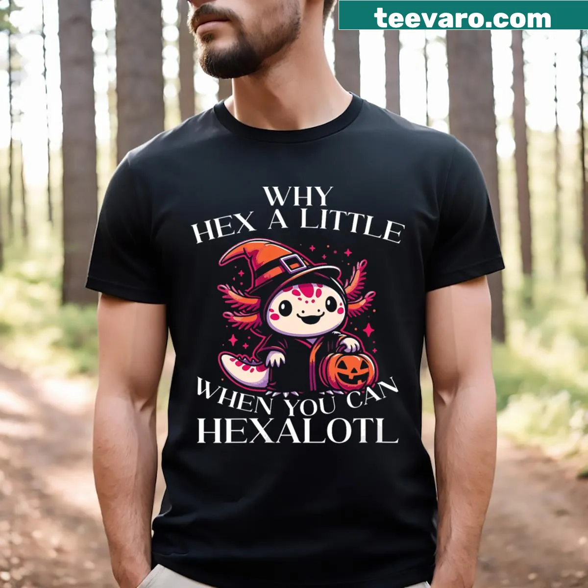 Funny ICU Nurse Halloween shirt with playful text — on a men's t-shirt