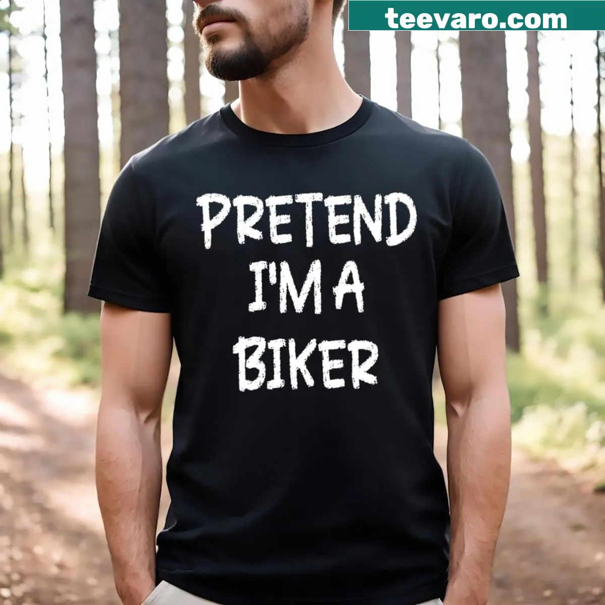 Funny text design on a women's V-neck t-shirt for Halloween — on a men's t-shirt