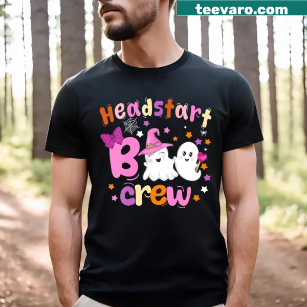 Retro Boo Crew Halloween t-shirt with playful graphic for kids