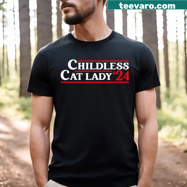 Funny political slogan T-shirt for cat ladies