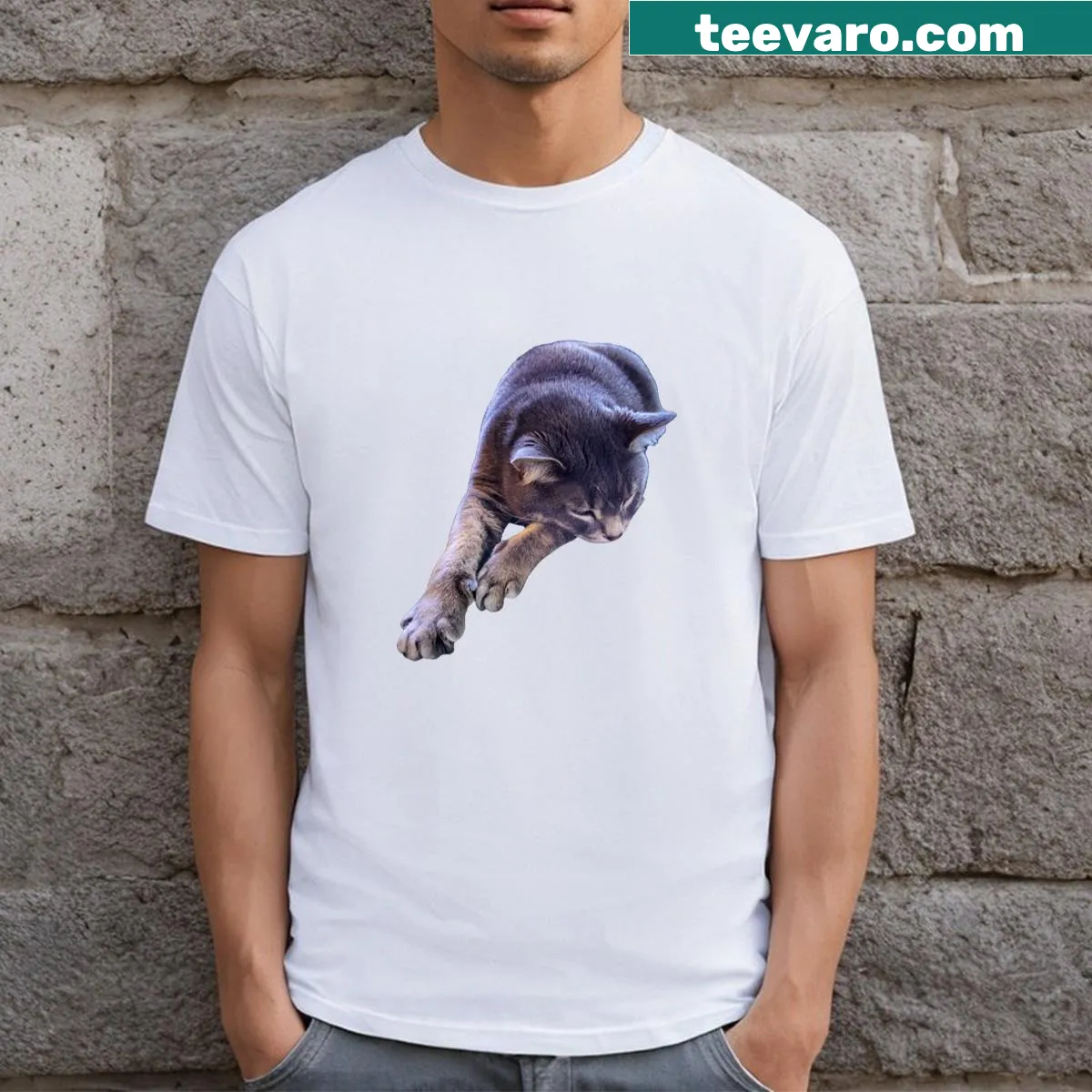 Minimalist T-shirt with 'Chill' typography — on a men's t-shirt