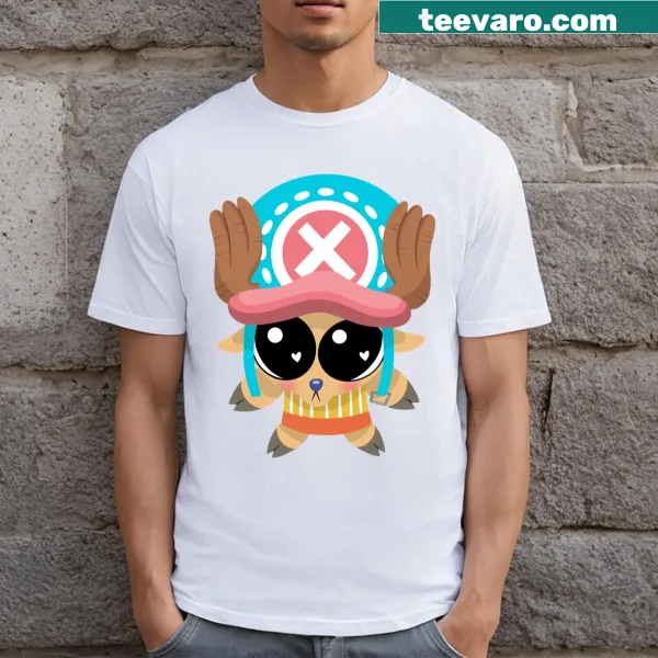 T-shirt featuring Chopper from One Piece in a humorous meme design.
