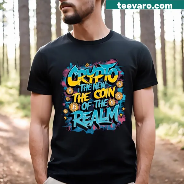 Cosmic cryptocurrency design representing a new realm, perfect for tech enthusiasts.