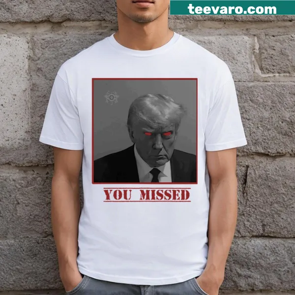 Typographic humor on a t-shirt referencing Trump.
