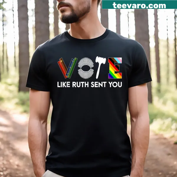 Vintage-style feminist T-shirt with gavel graphic and humorous text