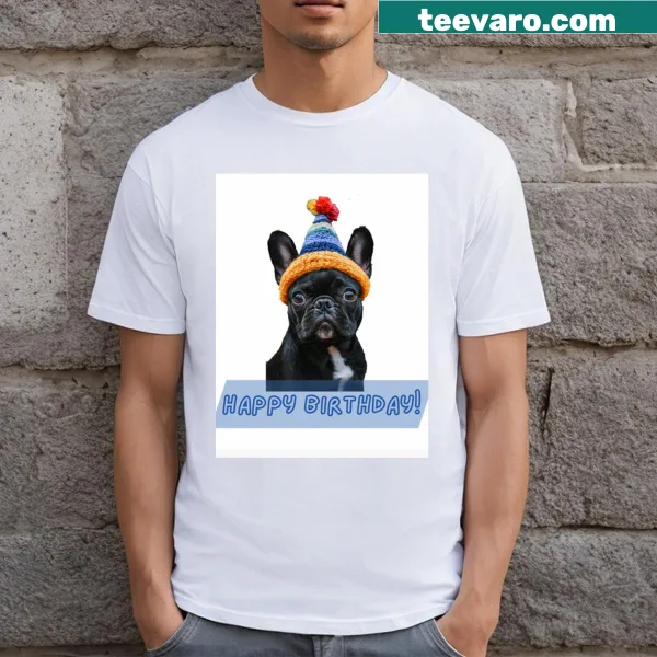 Cheerful birthday t-shirt featuring simple celebratory text