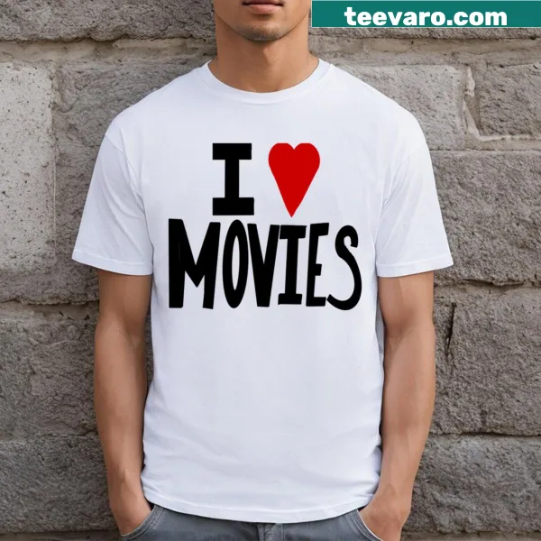 T-shirt celebrating a love for movies with unique design