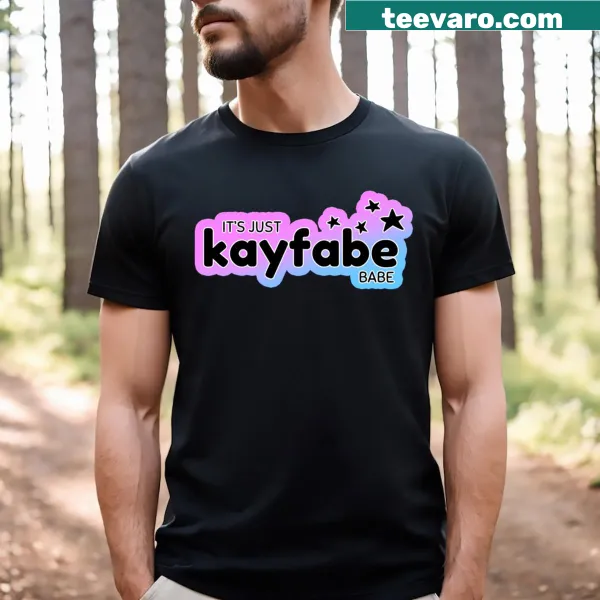 Funny wrestling meme t-shirt with Kayfabe Babe illustration