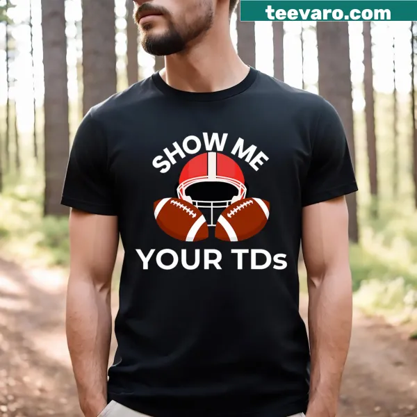 Funny fantasy football T-shirt with touchdown reference