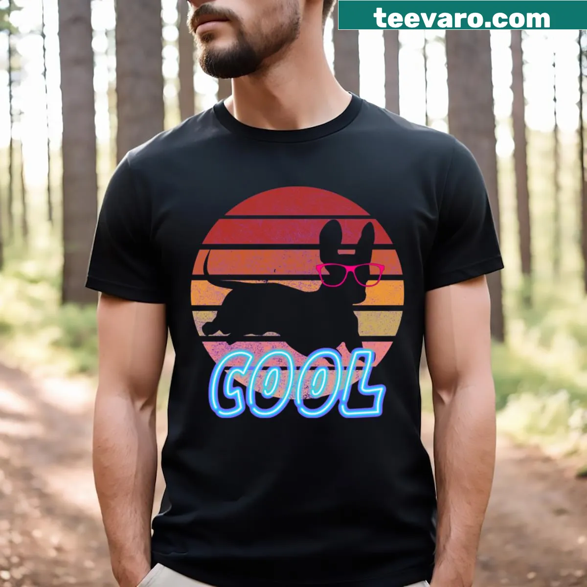 Playful 'Stay Cool 20' typography design T-shirt — on a men's t-shirt