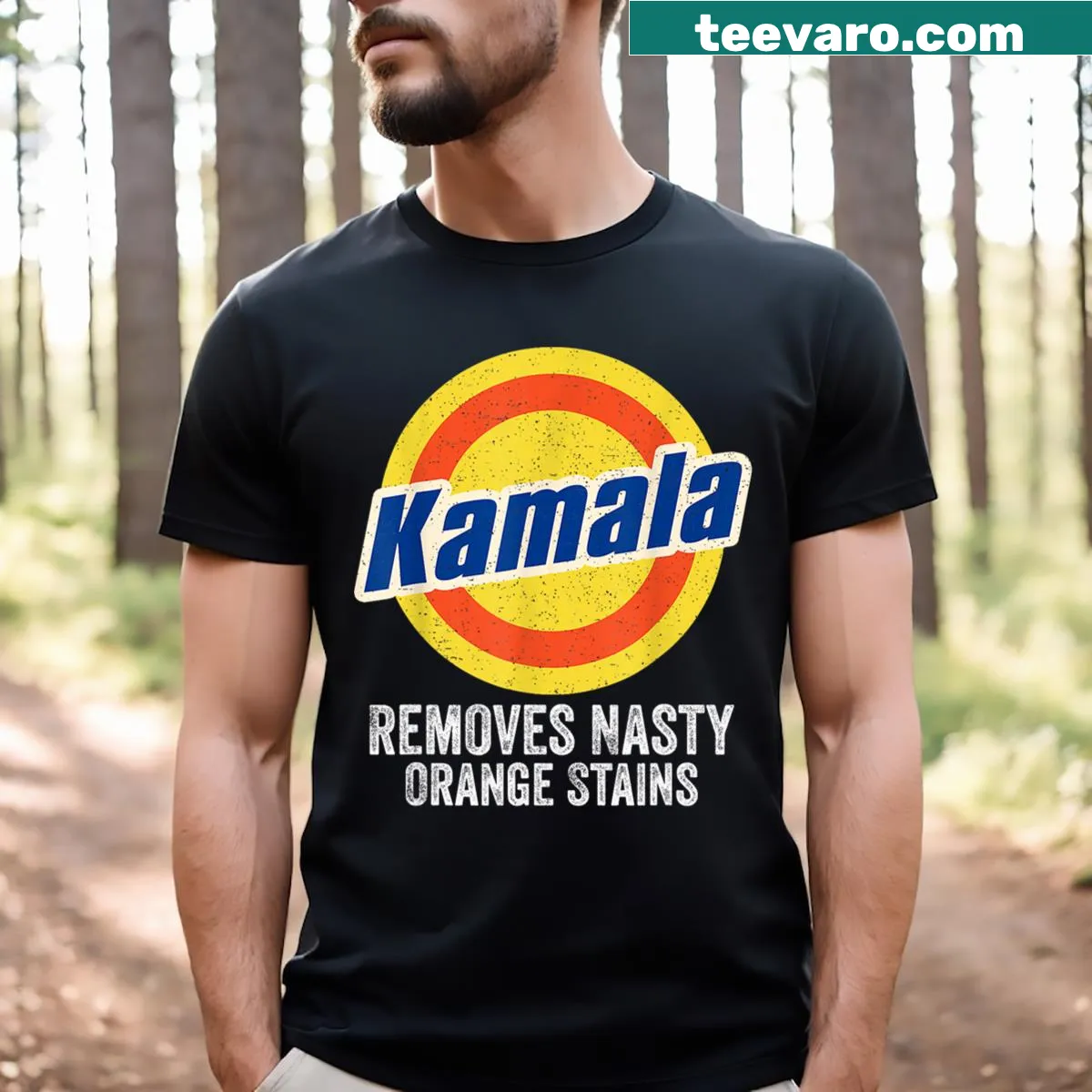 Funny political graphic on T-shirt — on a men's t-shirt
