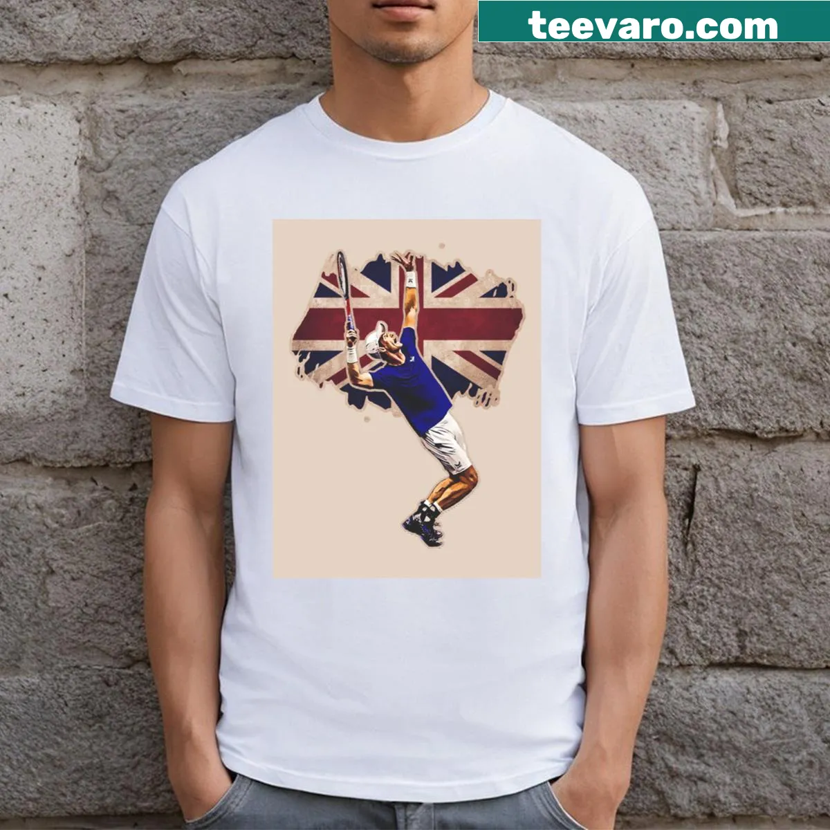 Andy Murray athlete T-shirt design — on a men's t-shirt