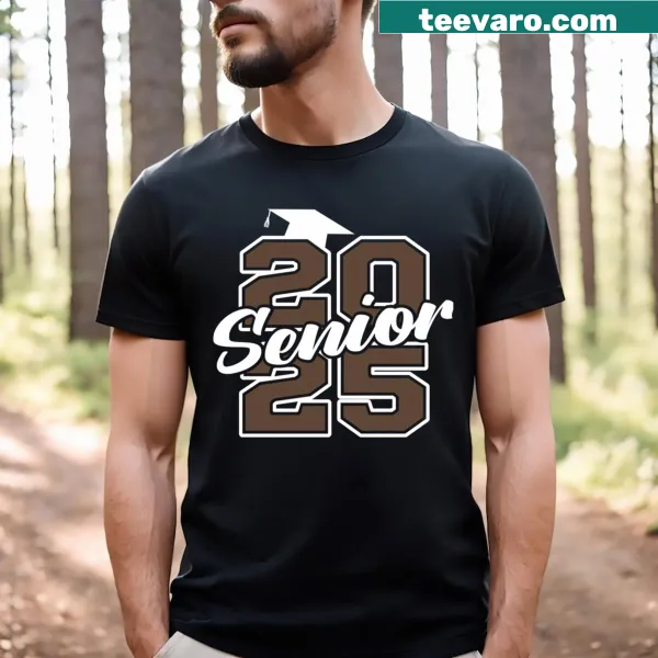 Class of 2025 Senior t-shirt with bold graduation design