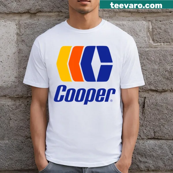 Retro Cooper ice hockey logo t-shirt