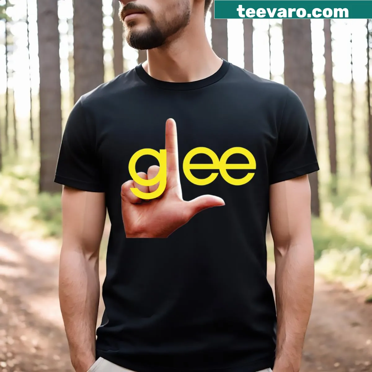 Fun t-shirt with 'Glee Losers' logo design — on a men's t-shirt