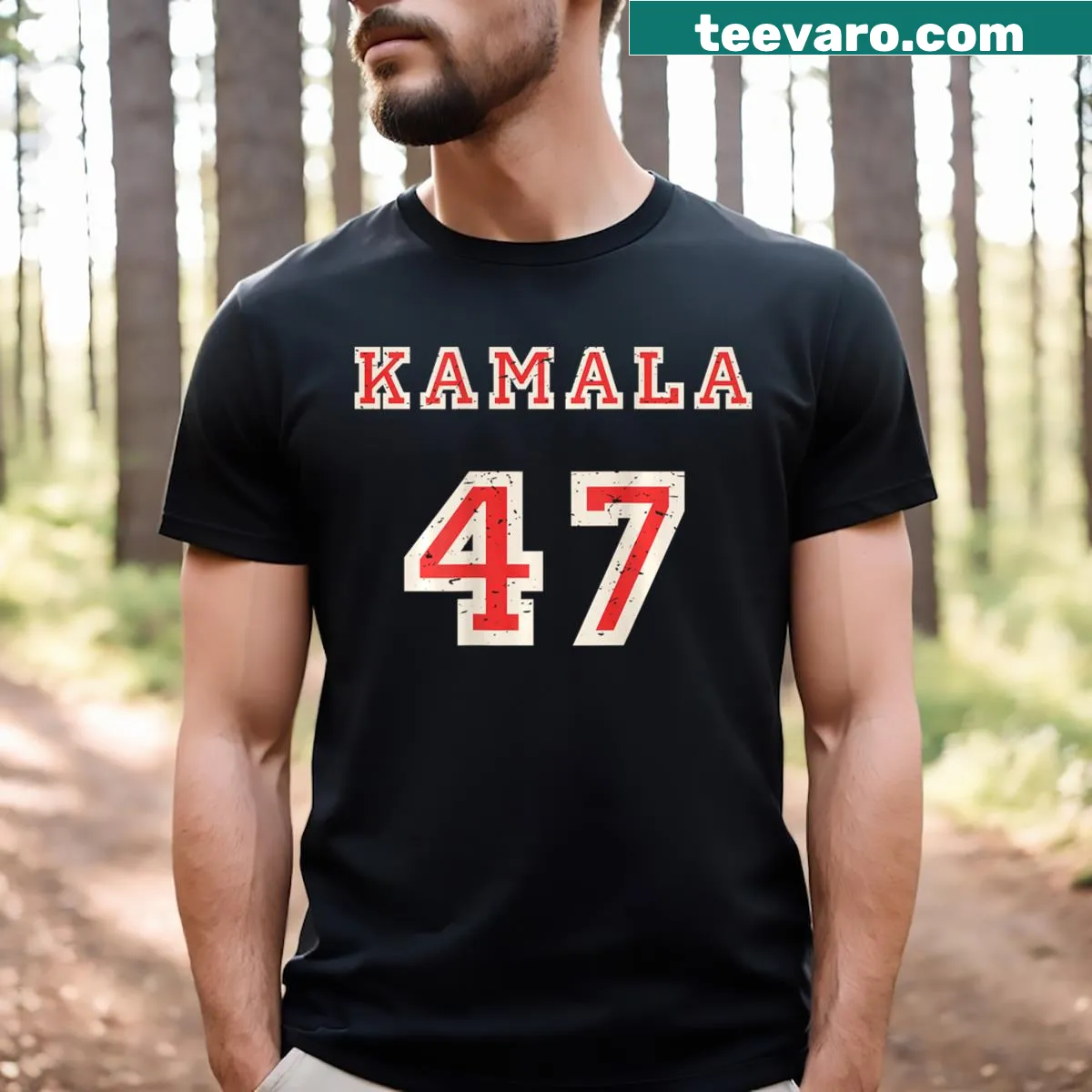 Funny sports-themed T-shirt featuring football, baseball, and basketball. — on a men's t-shirt