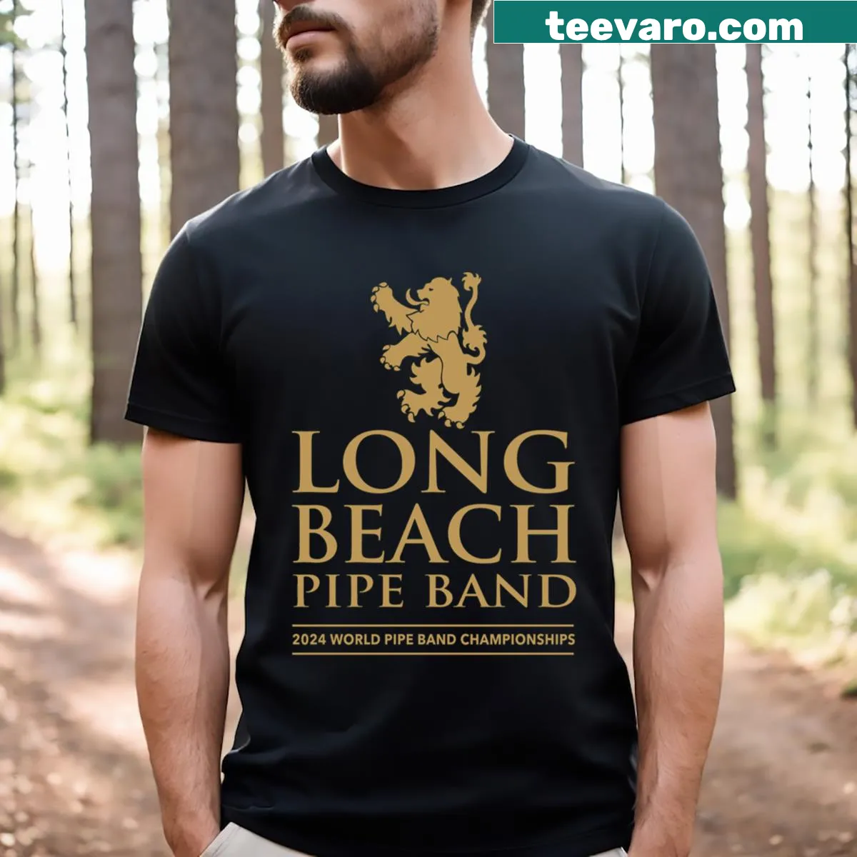 Active t-shirt featuring the Lbpb logo supporting Scotland 2024. — on a men's t-shirt
