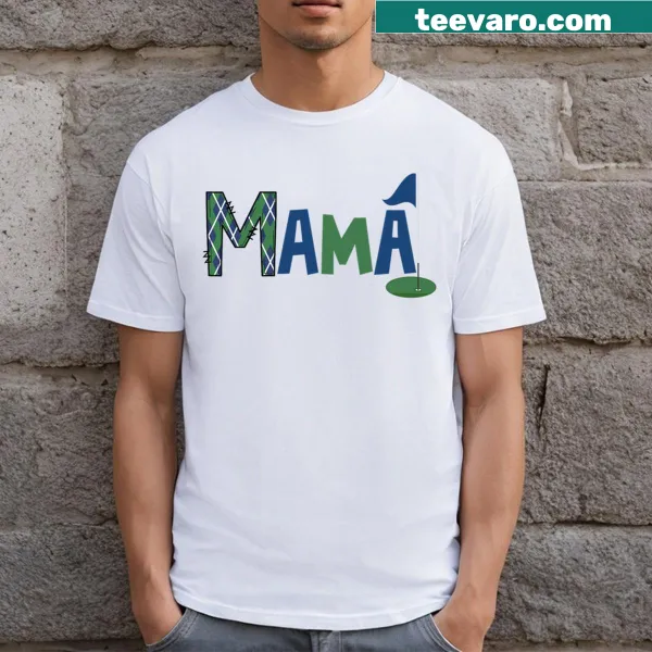 Fun birthday-themed T-shirt for mothers of young golfers