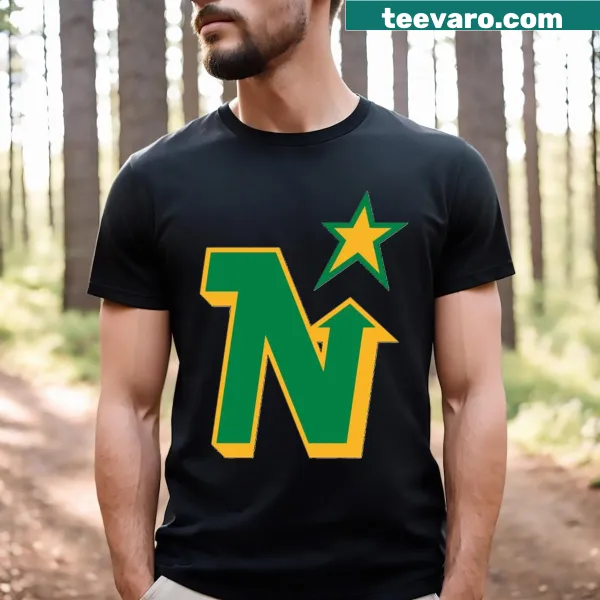 Vintage Minnesota North Stars logo T-shirt for hockey fans