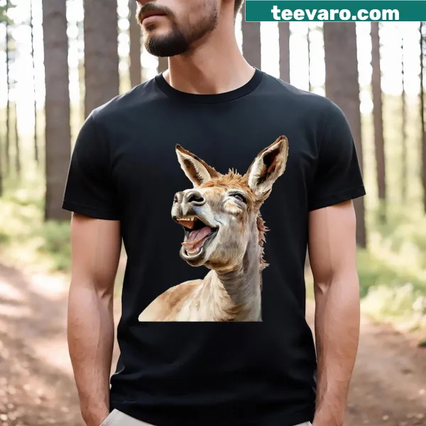 Cute laughing donkey design with 'Bruh' text for lighthearted appeal